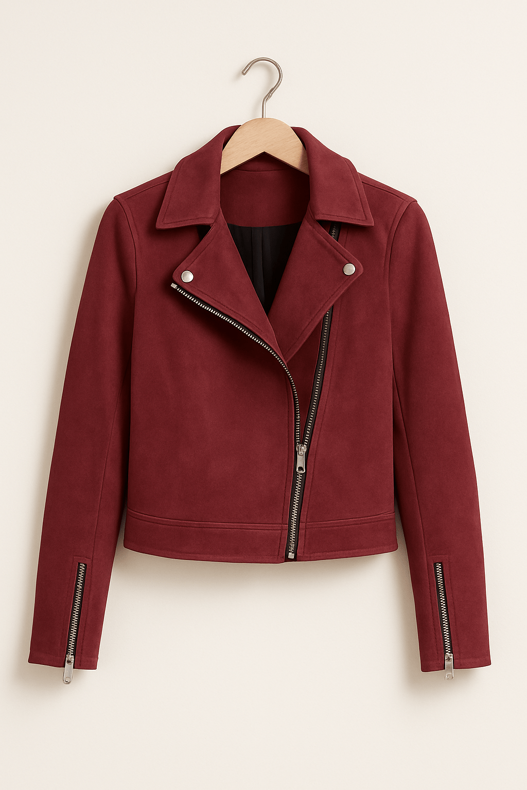 Sienna Faux Suede Biker Jacket