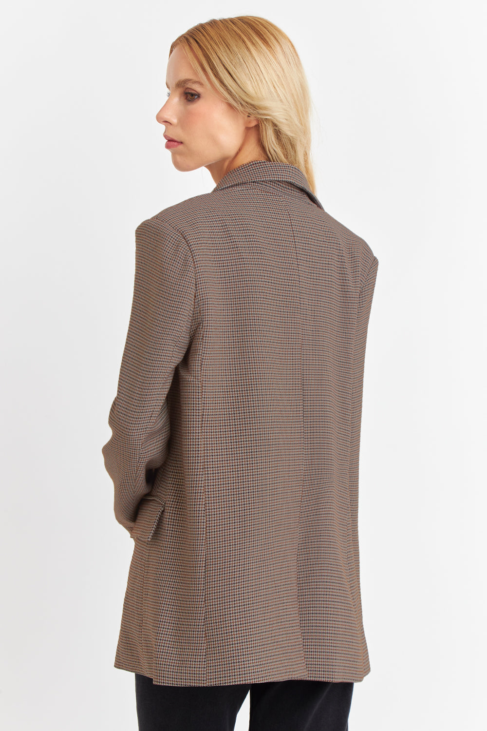Celeste Houndstooth Tailored Blazer