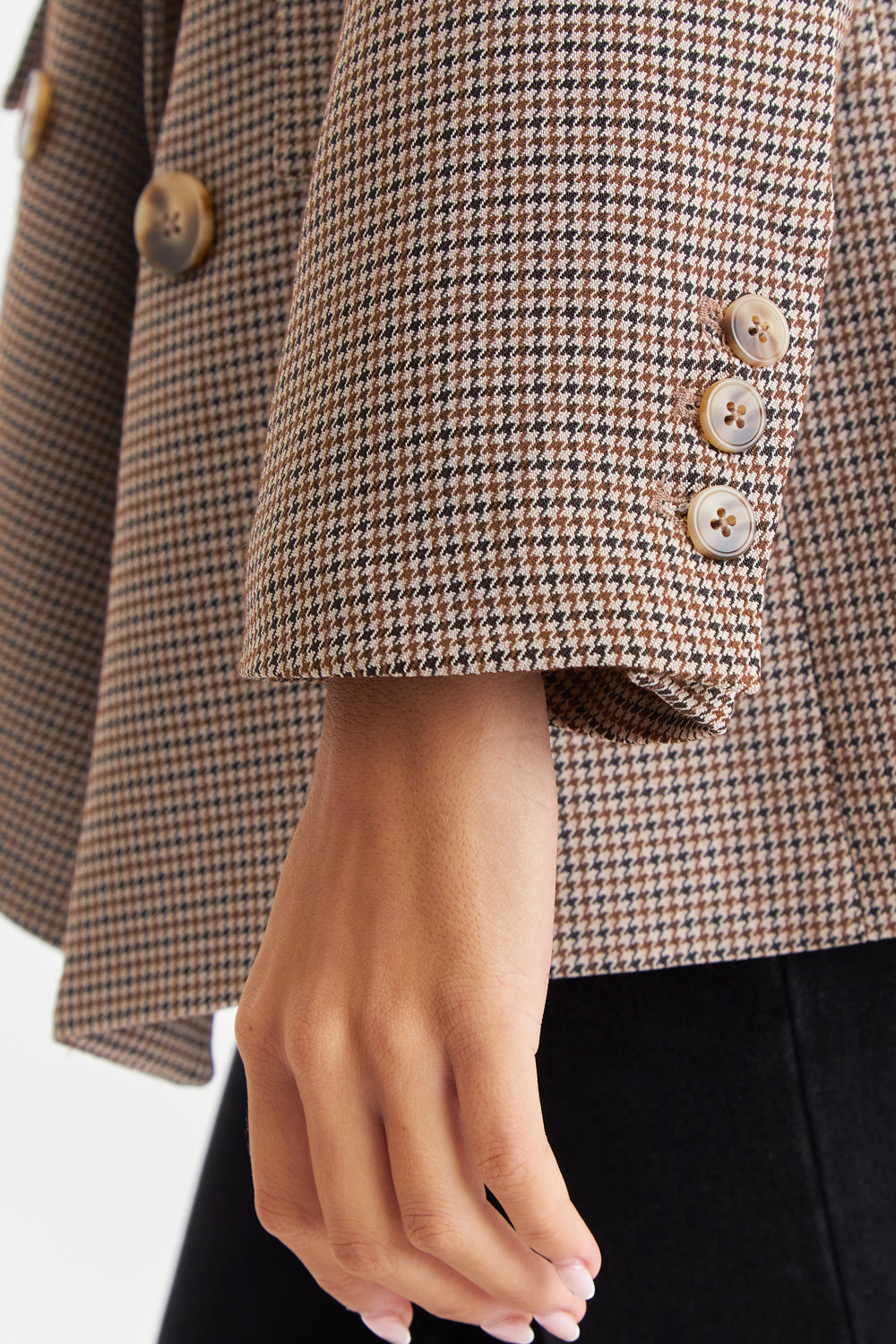 Celeste Houndstooth Tailored Blazer