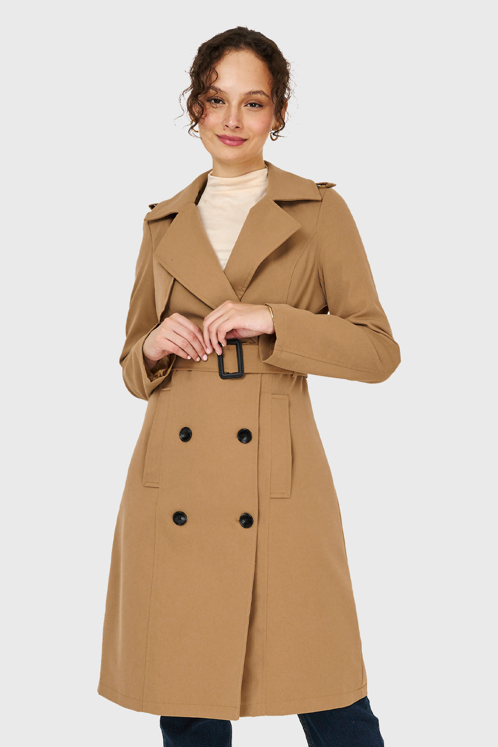 Valentina Belted Trench Coat