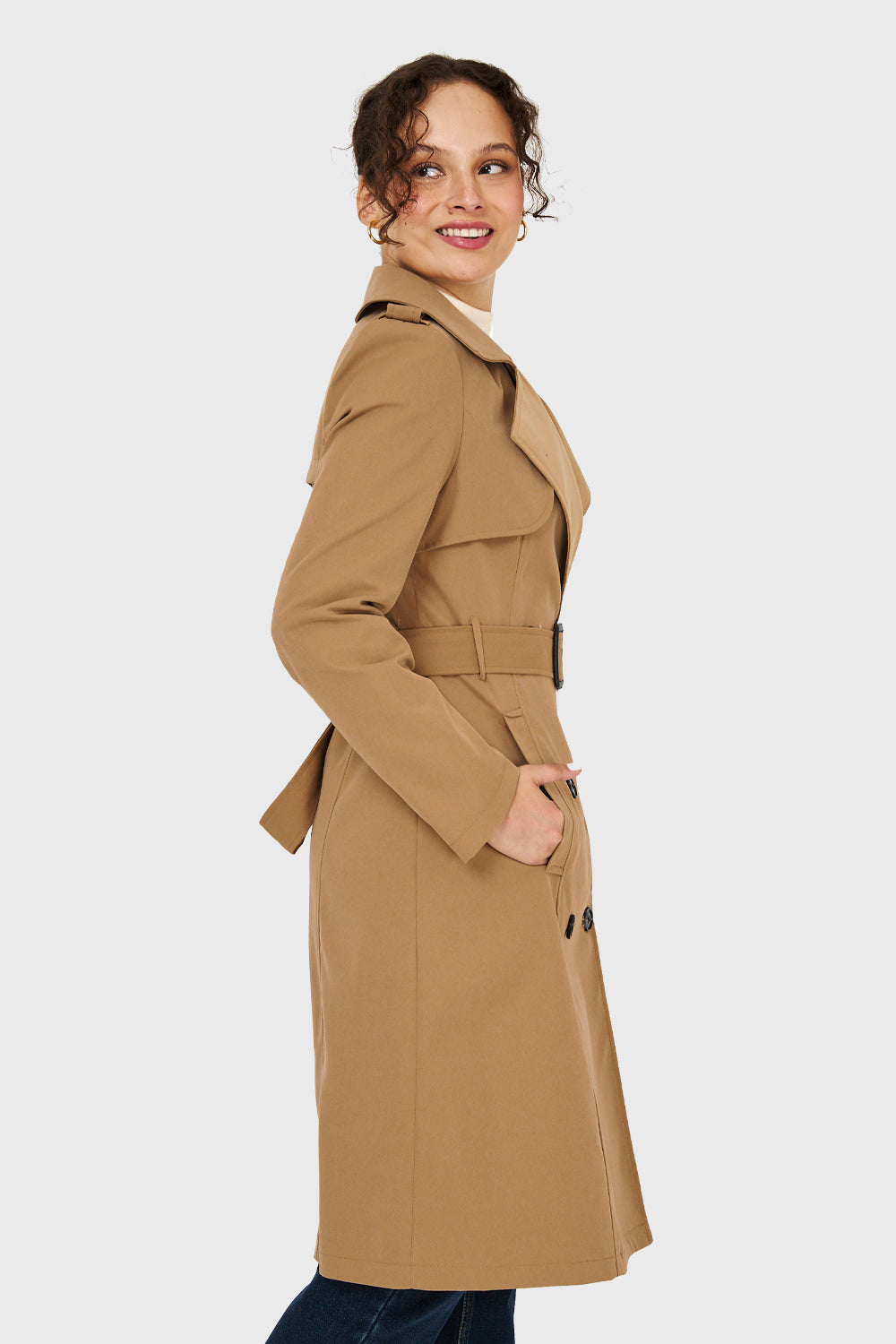 Valentina Belted Trench Coat