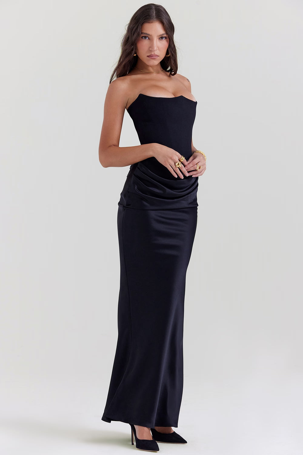 Serena | Corset Maxi Dress