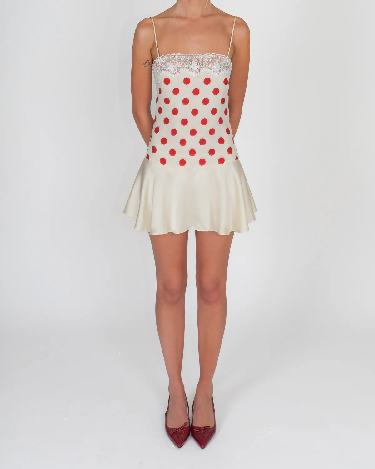 Rosalie | Silk Polka Dot Mini Dress