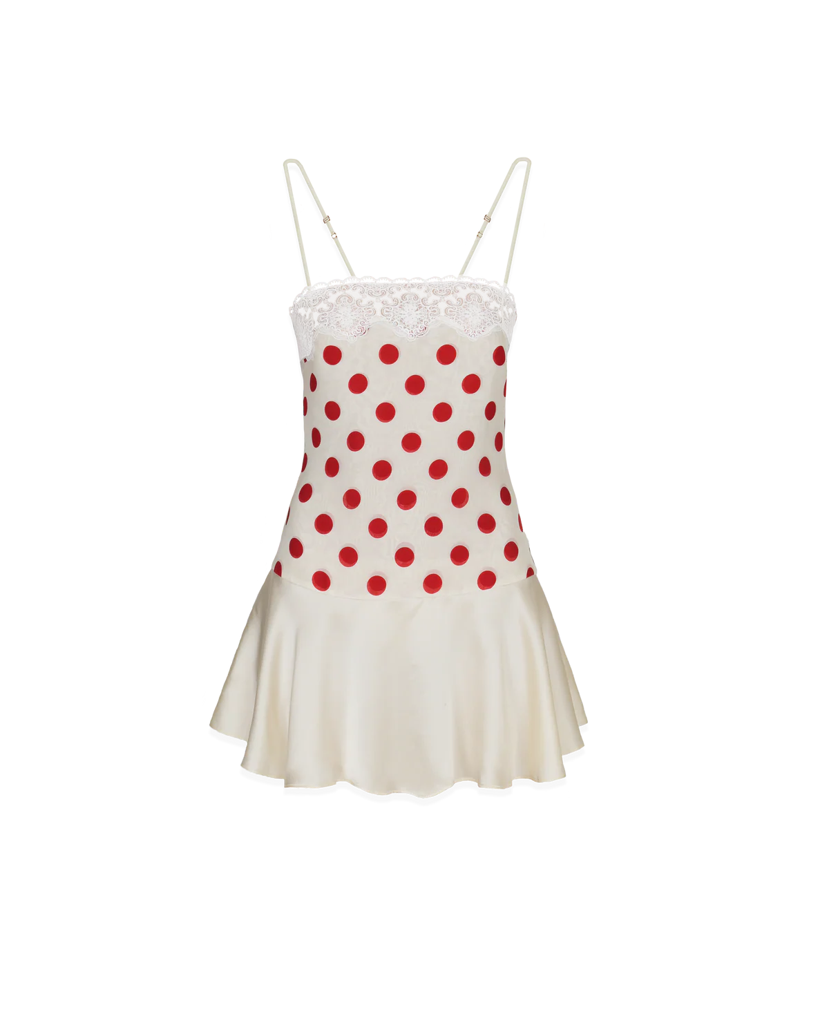 Rosalie | Silk Polka Dot Mini Dress