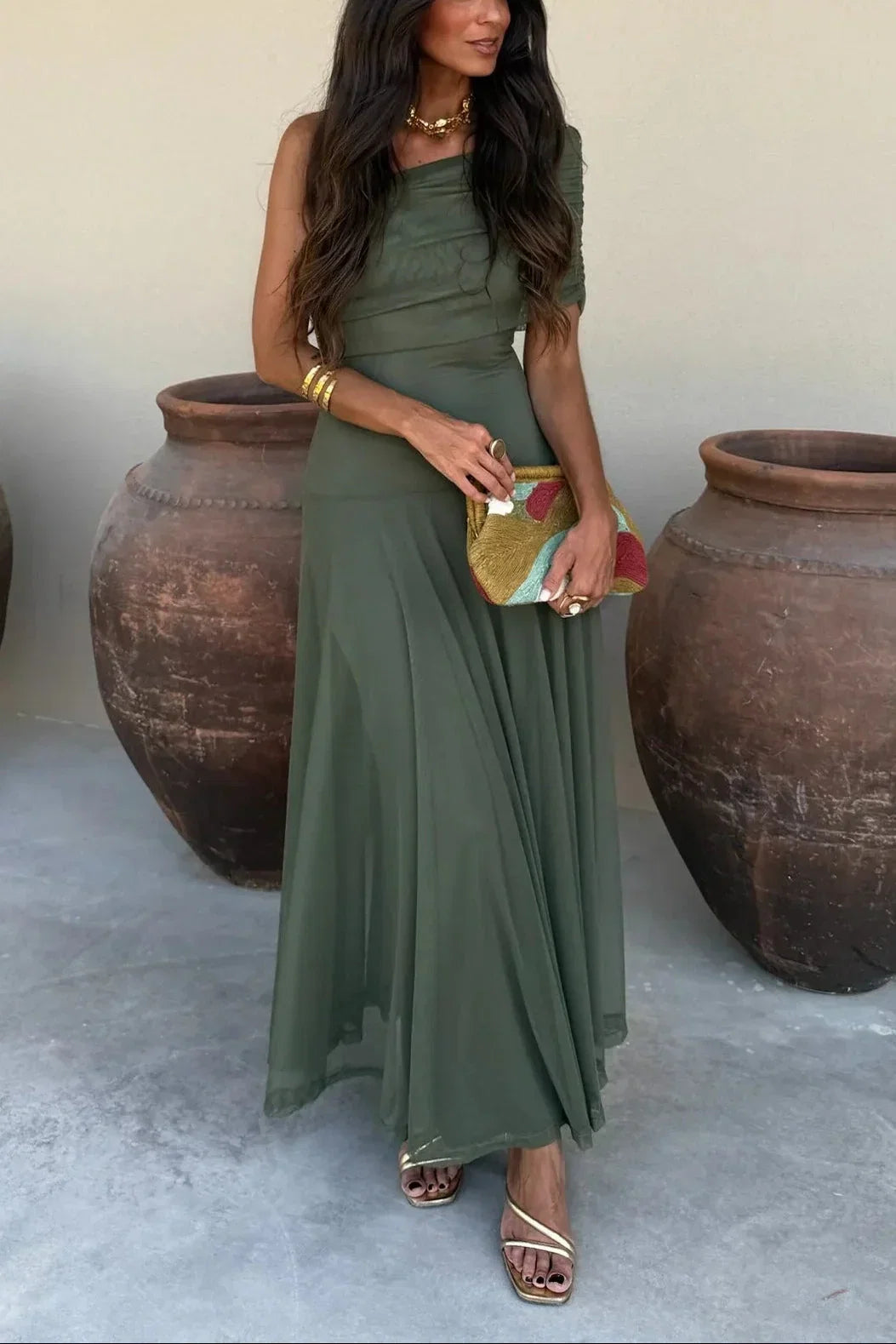 Eliana Off-Shoulder Maxi Dress
