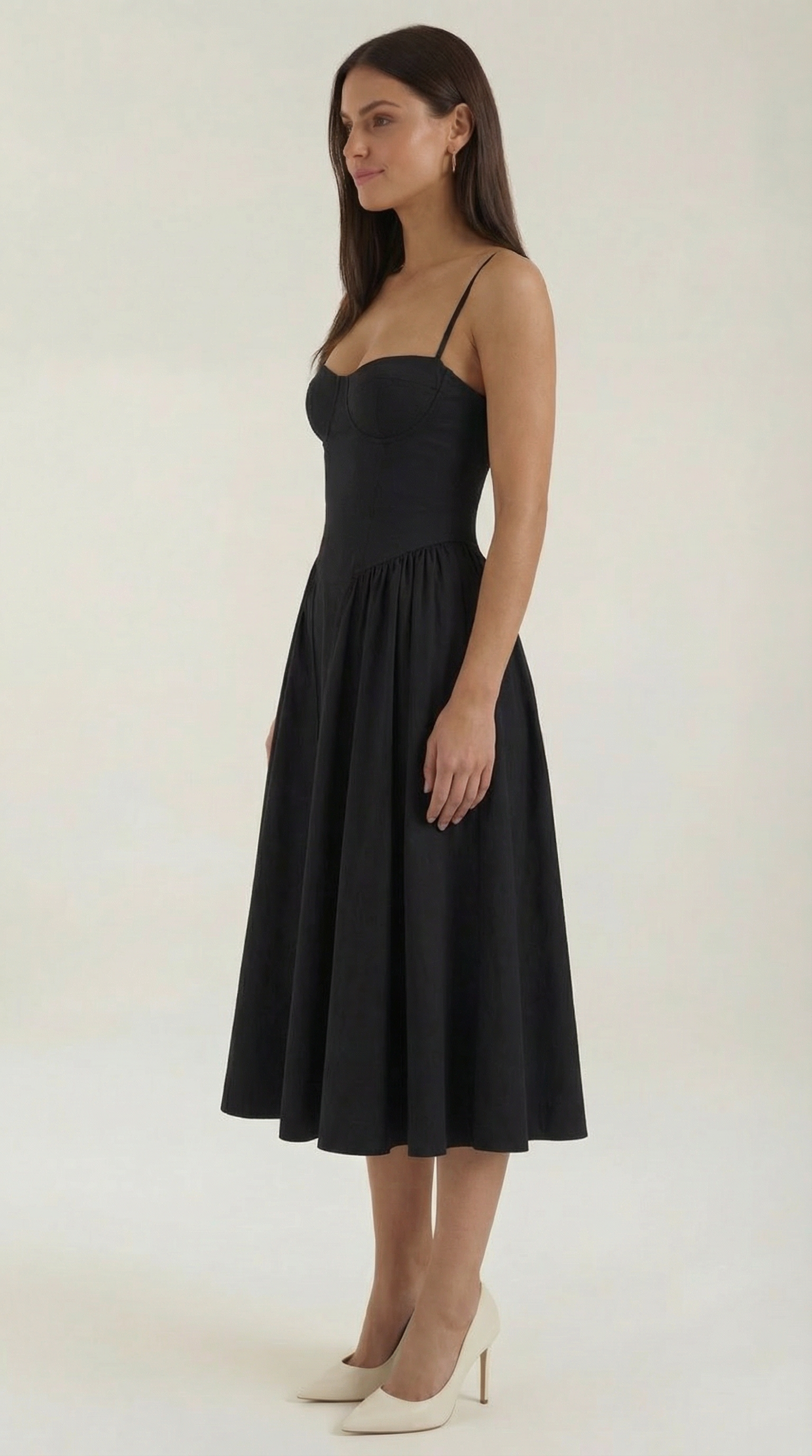 Ulva Floral Corset Midi Dress