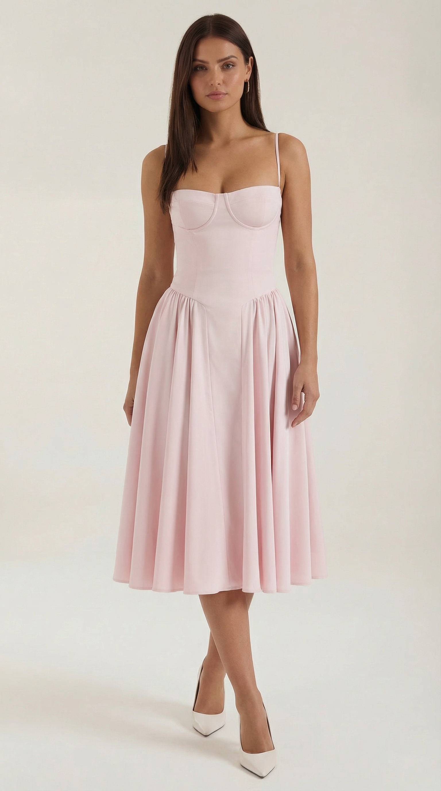 Ulva Floral Corset Midi Dress