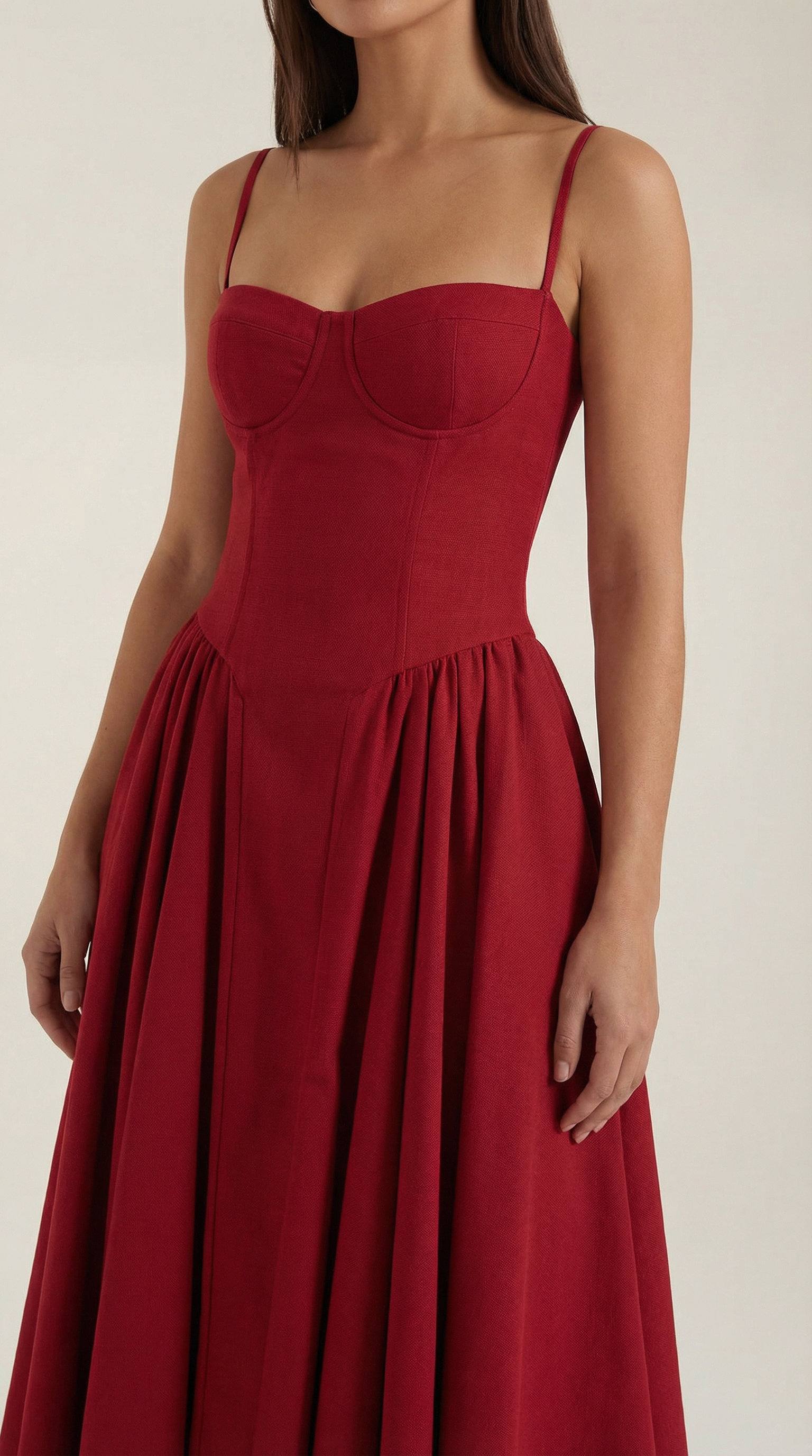 Ulva Floral Corset Midi Dress