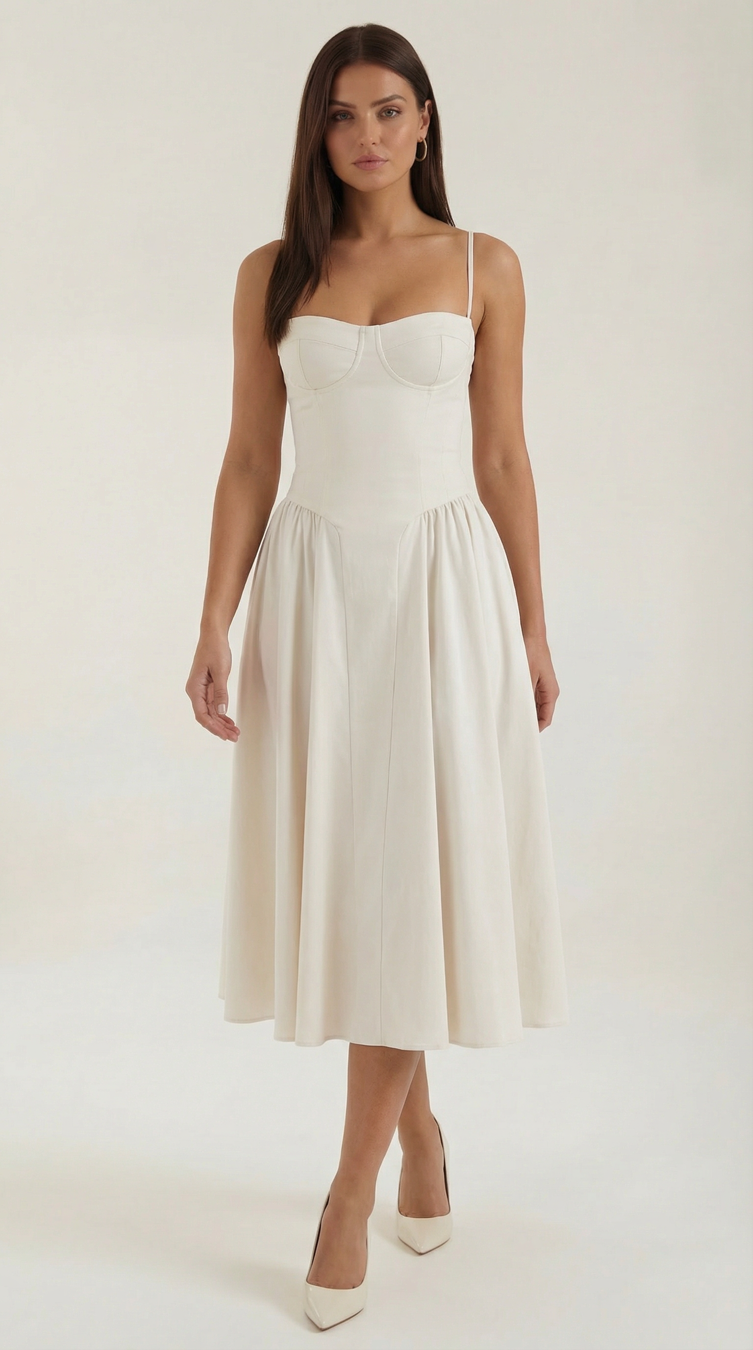 Ulva Floral Corset Midi Dress