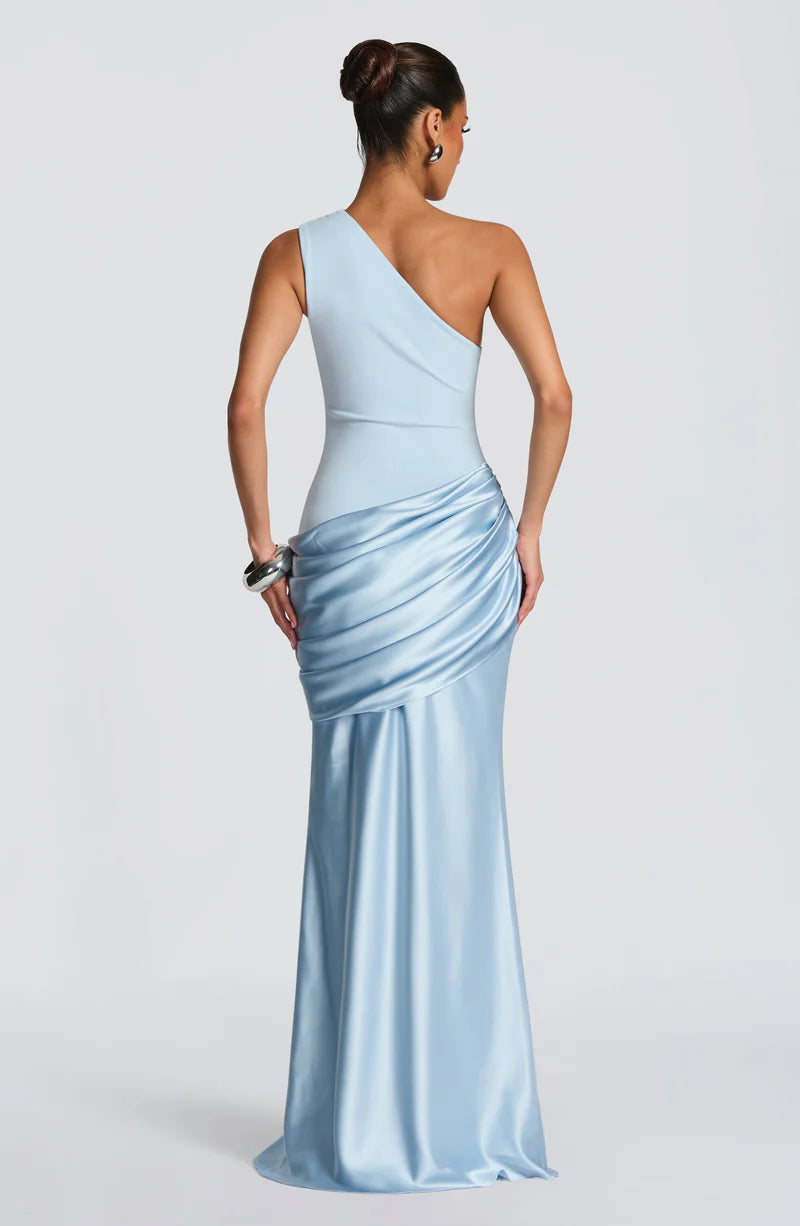 Isadora | Glacier One-Shoulder Maxi Dress
