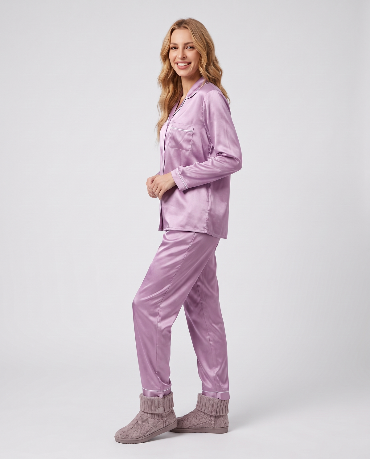 Pyjama Set – Selina Satin Lounge Set