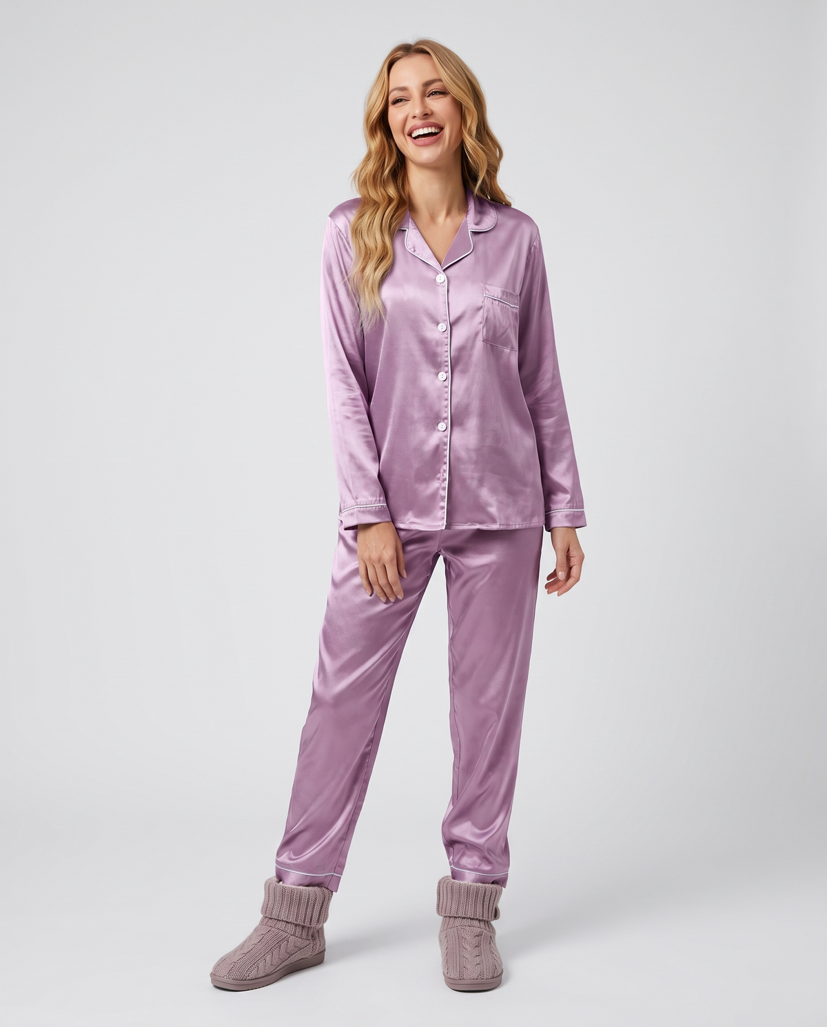 Pyjama Set – Selina Satin Lounge Set