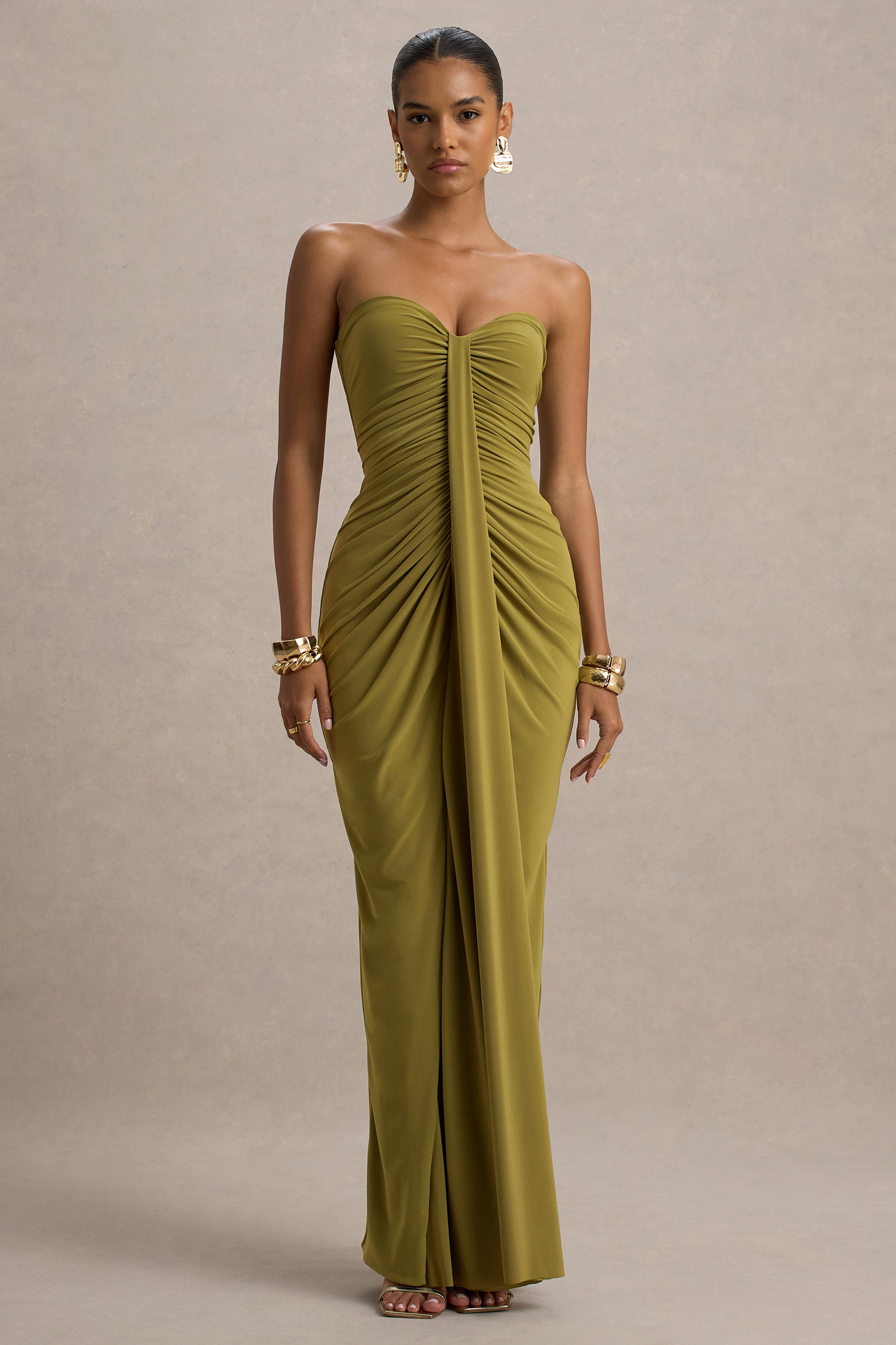 Ali | Olive Maxi Dress