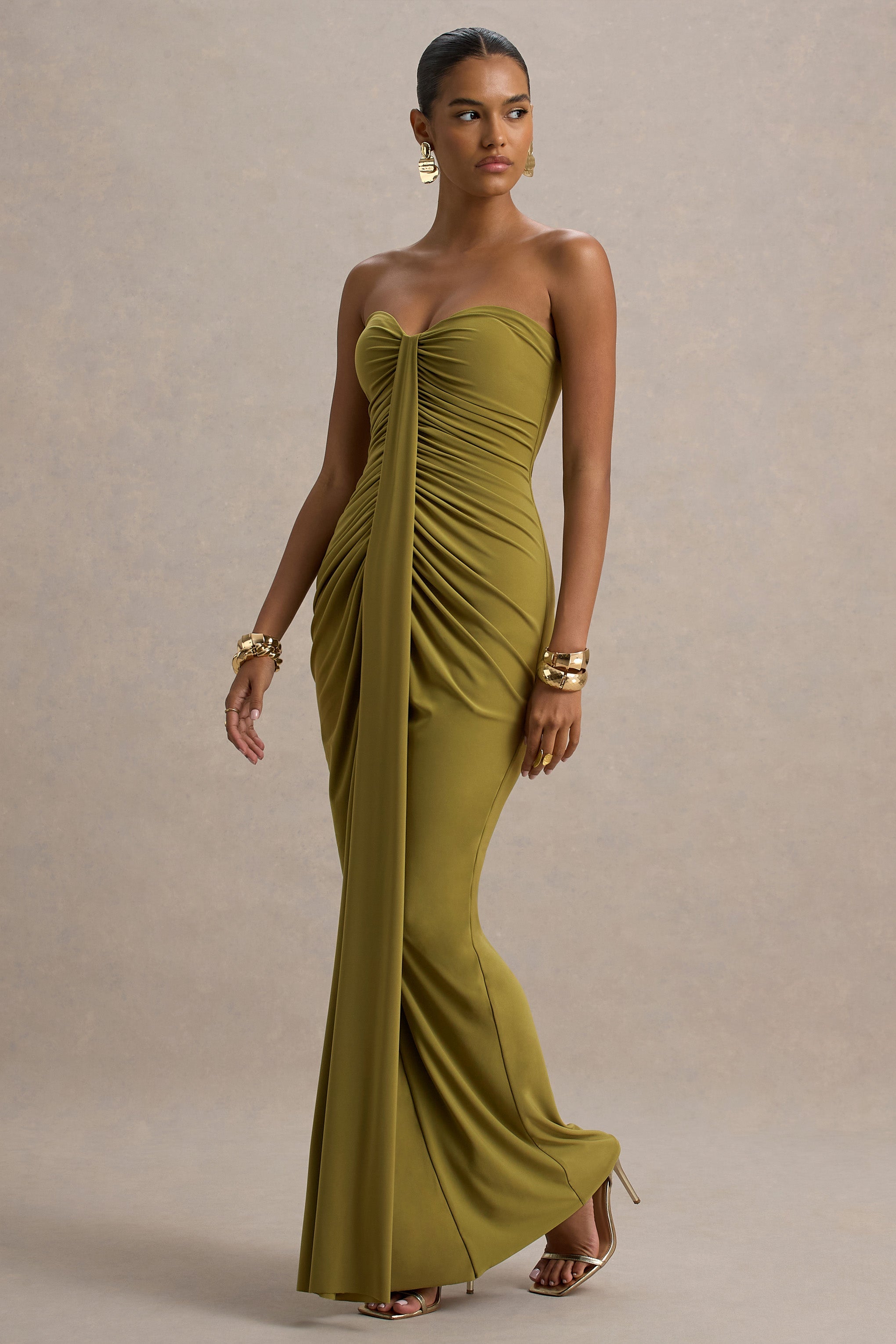 Ali | Olive Maxi Dress