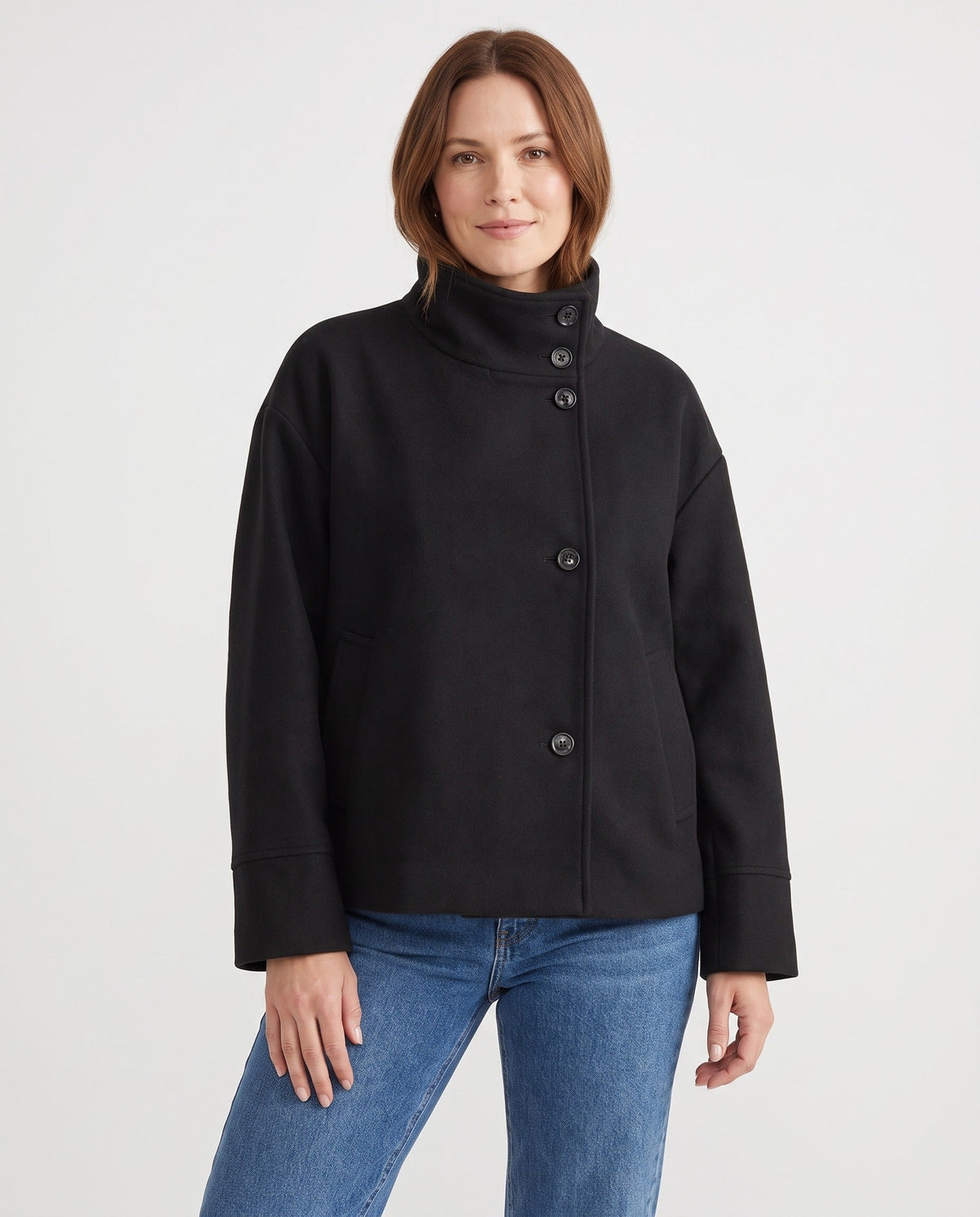 Winter Coat – Sally Oversized Wool Peacoat