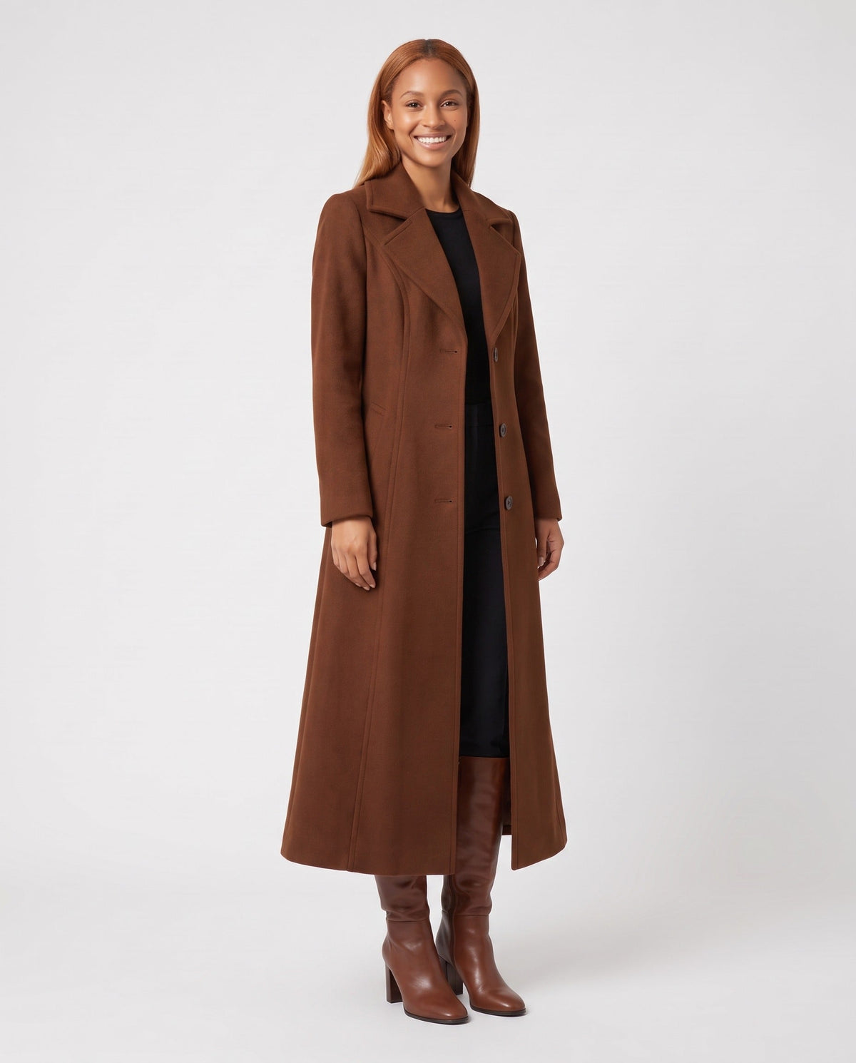 Women's Long Wool Coat | Maxi Winter Coat