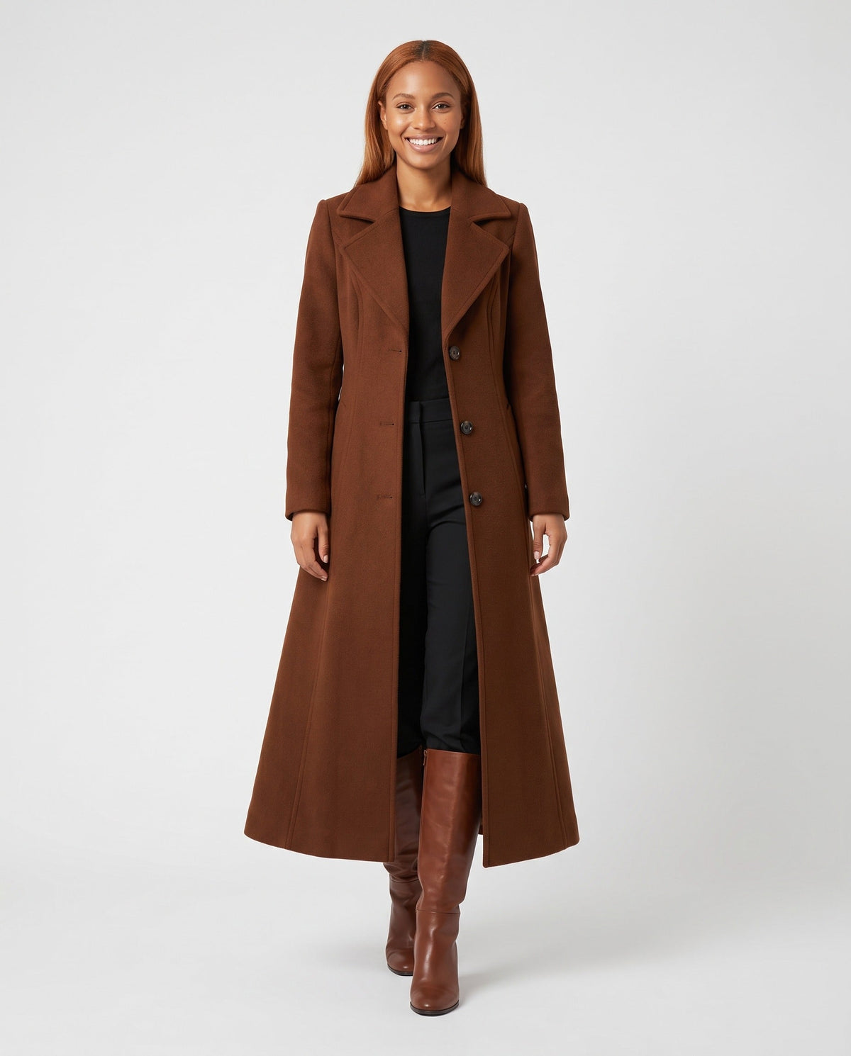 Women's Long Wool Coat | Maxi Winter Coat