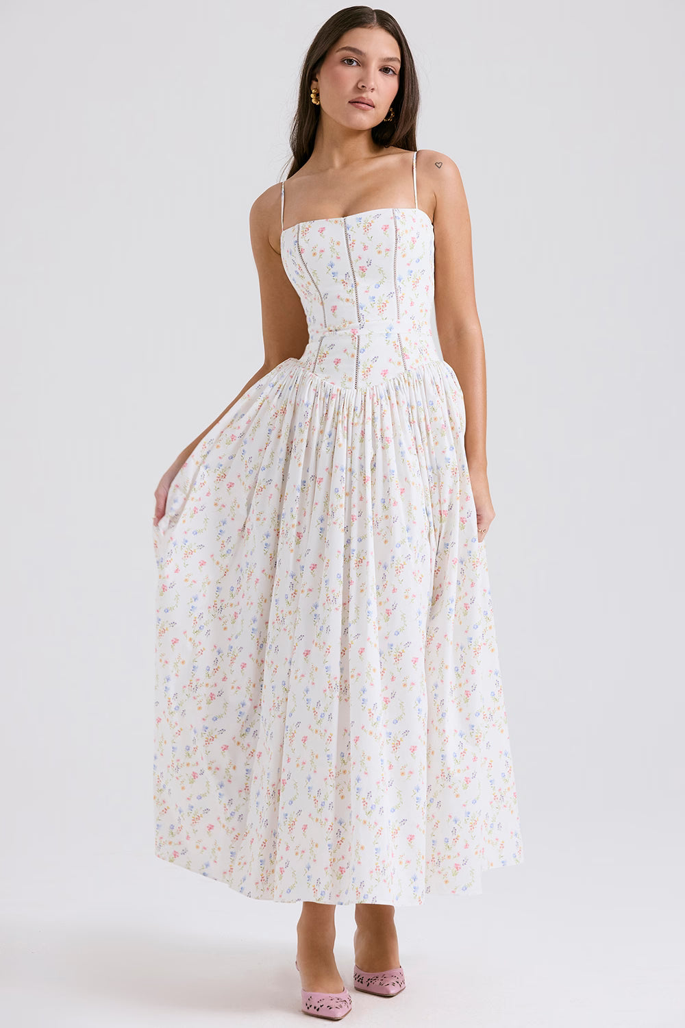 Isara | Floral Midi Sundress