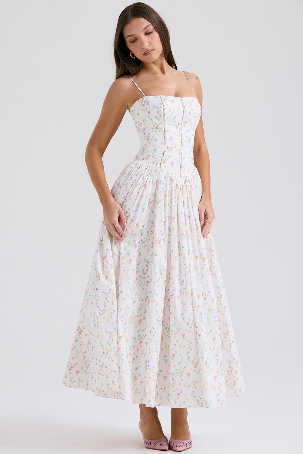 Isara | Floral Midi Sundress