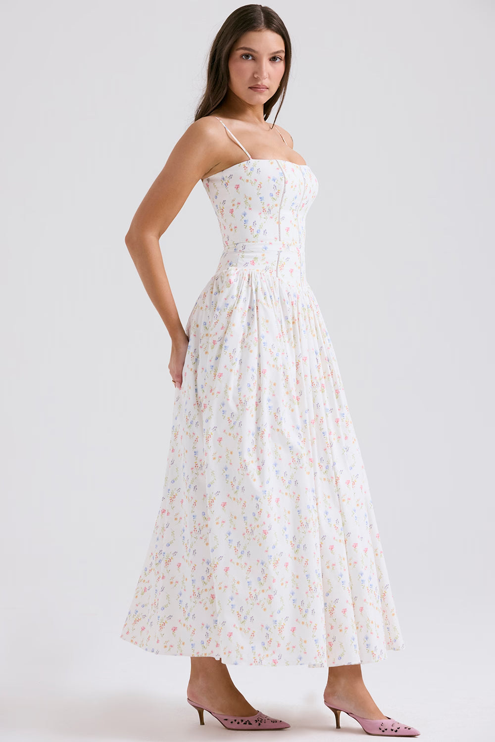 Isara | Floral Midi Sundress