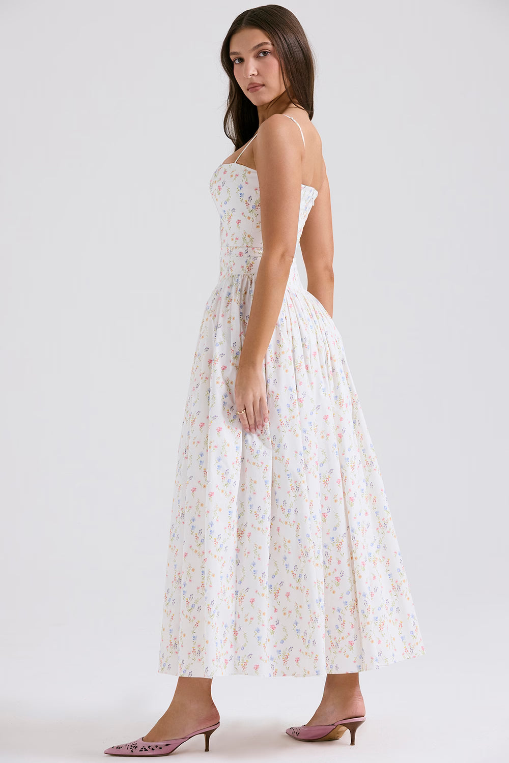 Isara | Floral Midi Sundress