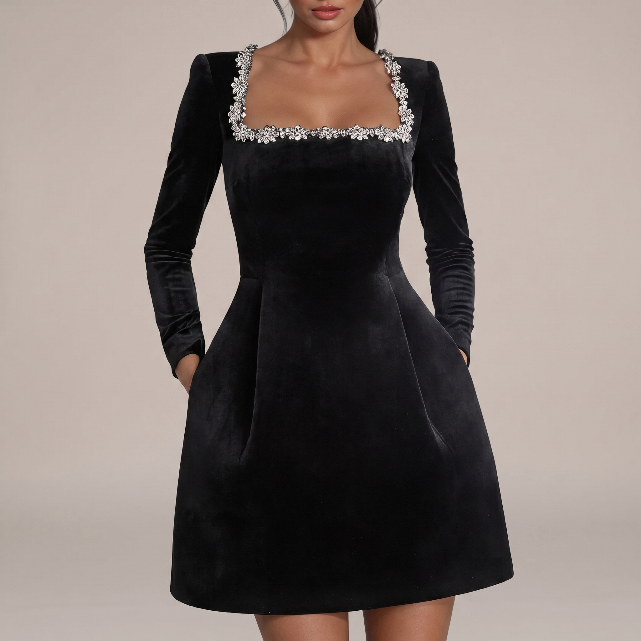 Fiona Velvet Mini Dress